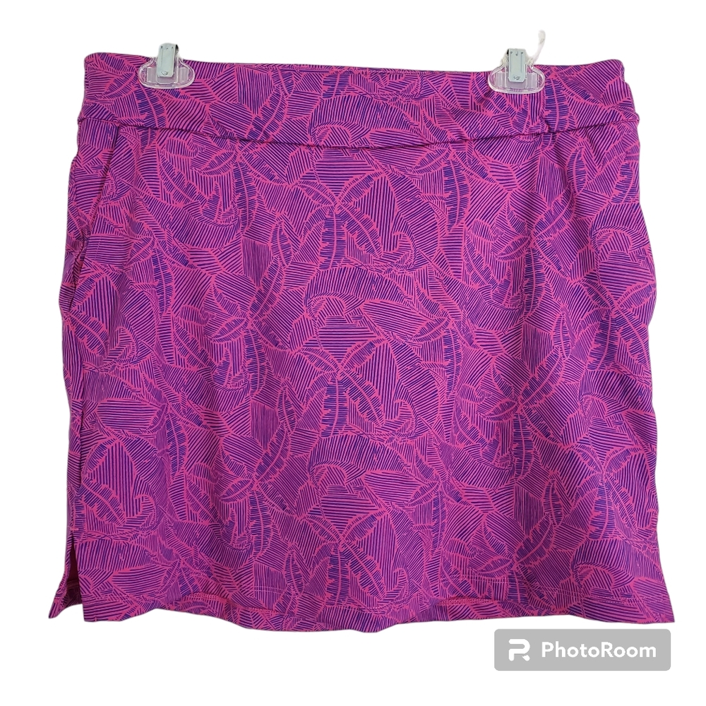 Vineyard Vines Performance Golf Athletic Skort Tropical Floral Pink Size Small